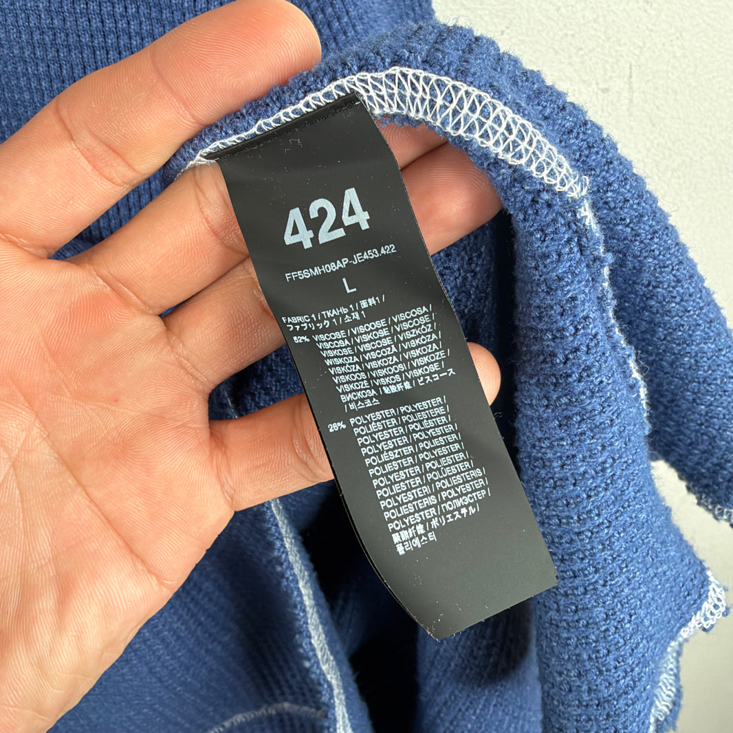 424 Blue Thermal Rugby
