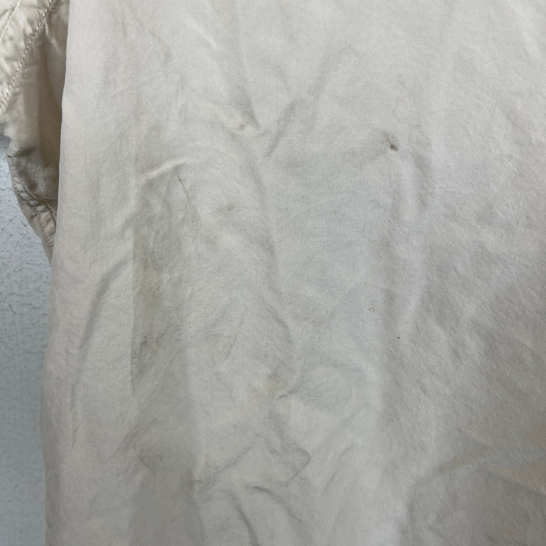 Zegna Beige Silk Button Up Shirt