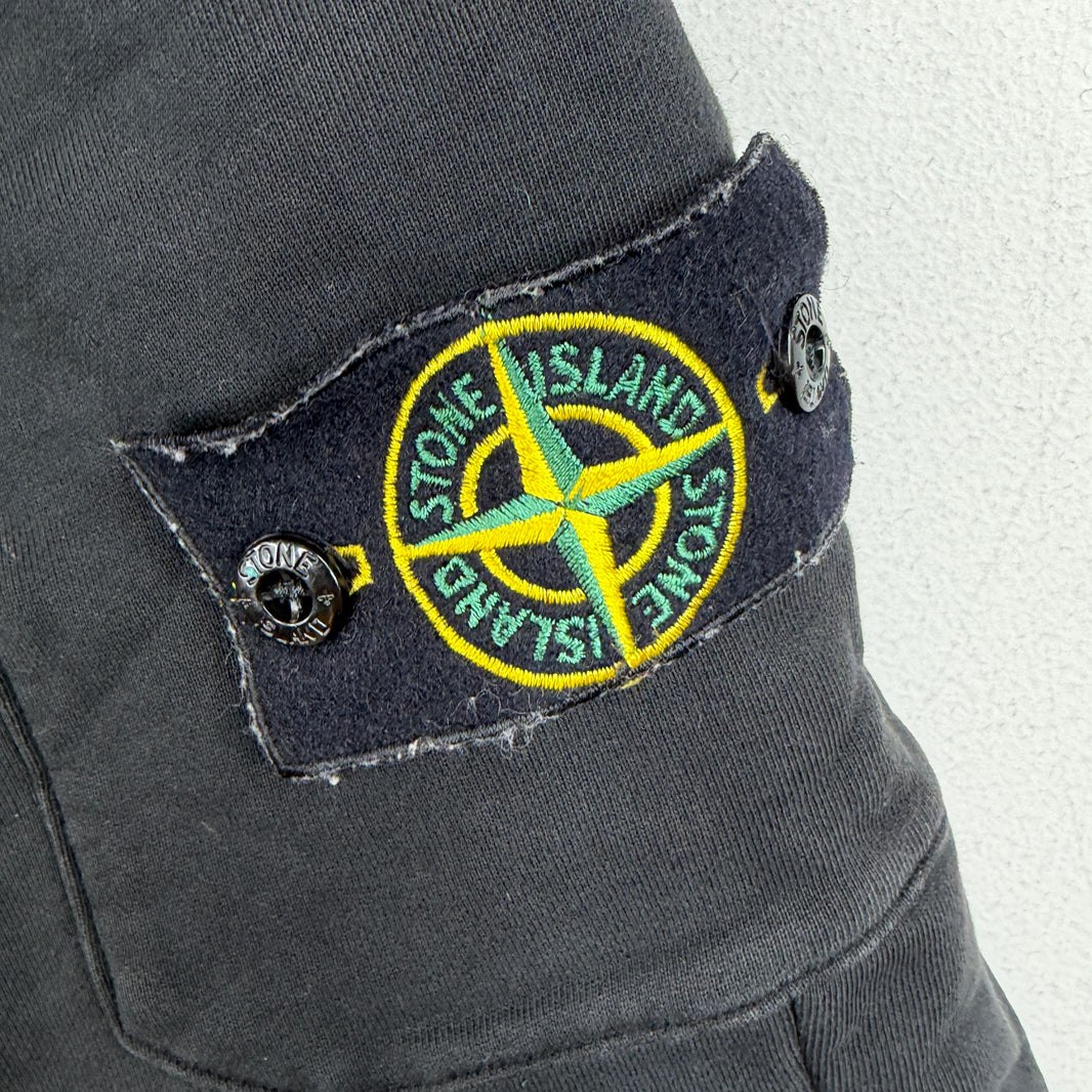 Stone Island Black Cargo Jogger Sweatpants