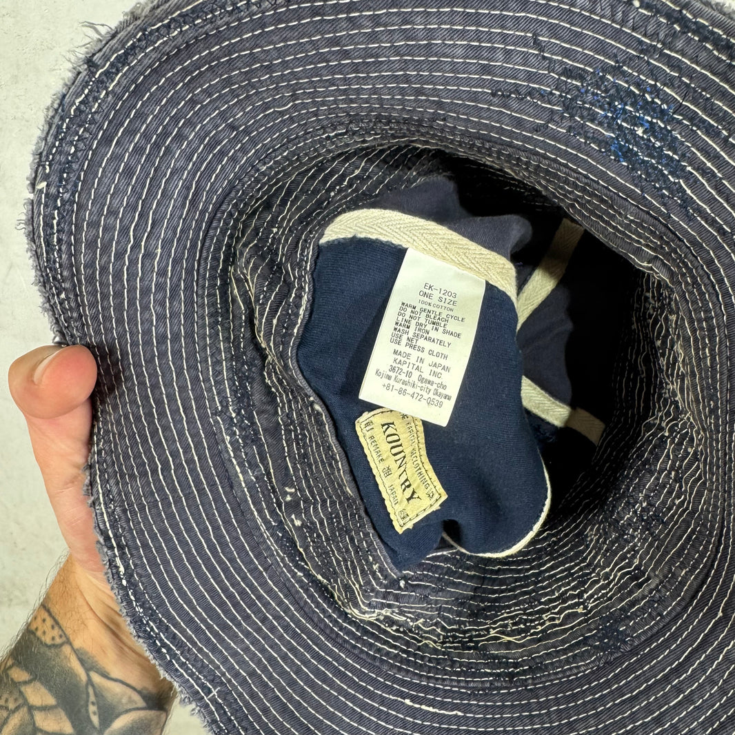 Kapital Navy Old Man & The Sea Bucket Hat