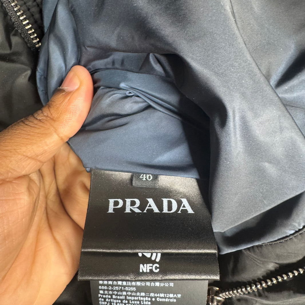 Prada Black Double Layer Puffer Jacket