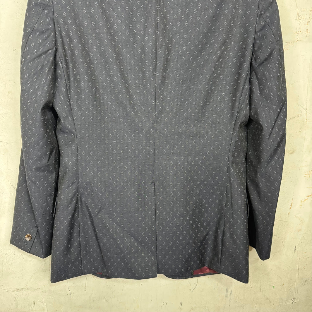 Gucci Diamond Weave Navy 2 Piece Suit Set