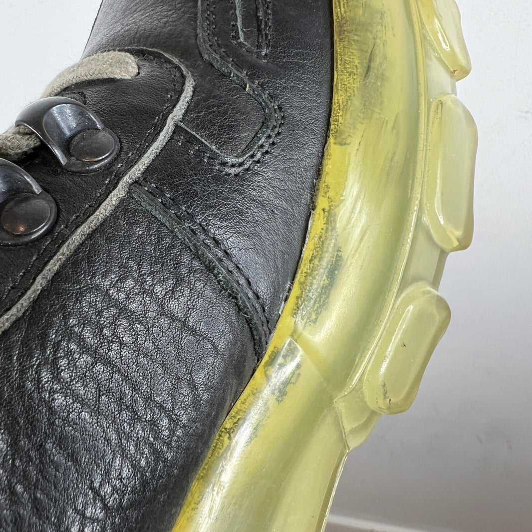 Rick Owens Green Bozo Tractor Boots