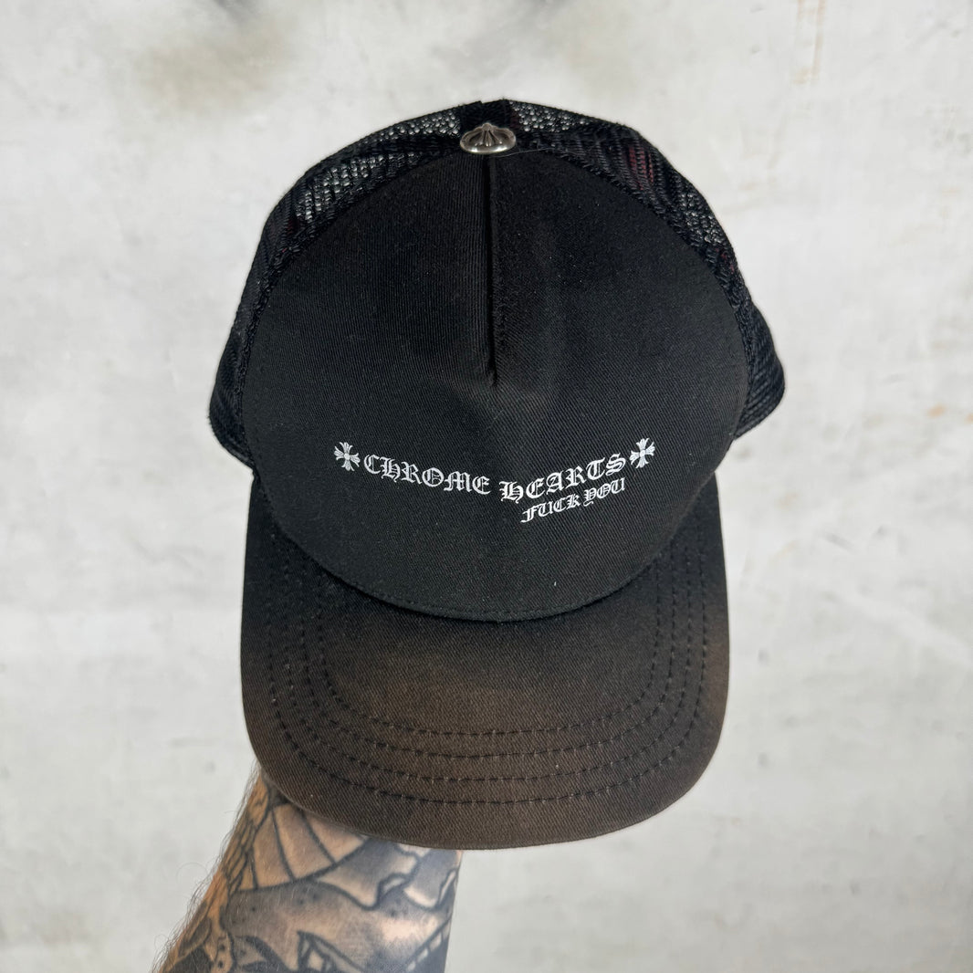 Chrome Hearts Fuck You Printed Trucker Hat