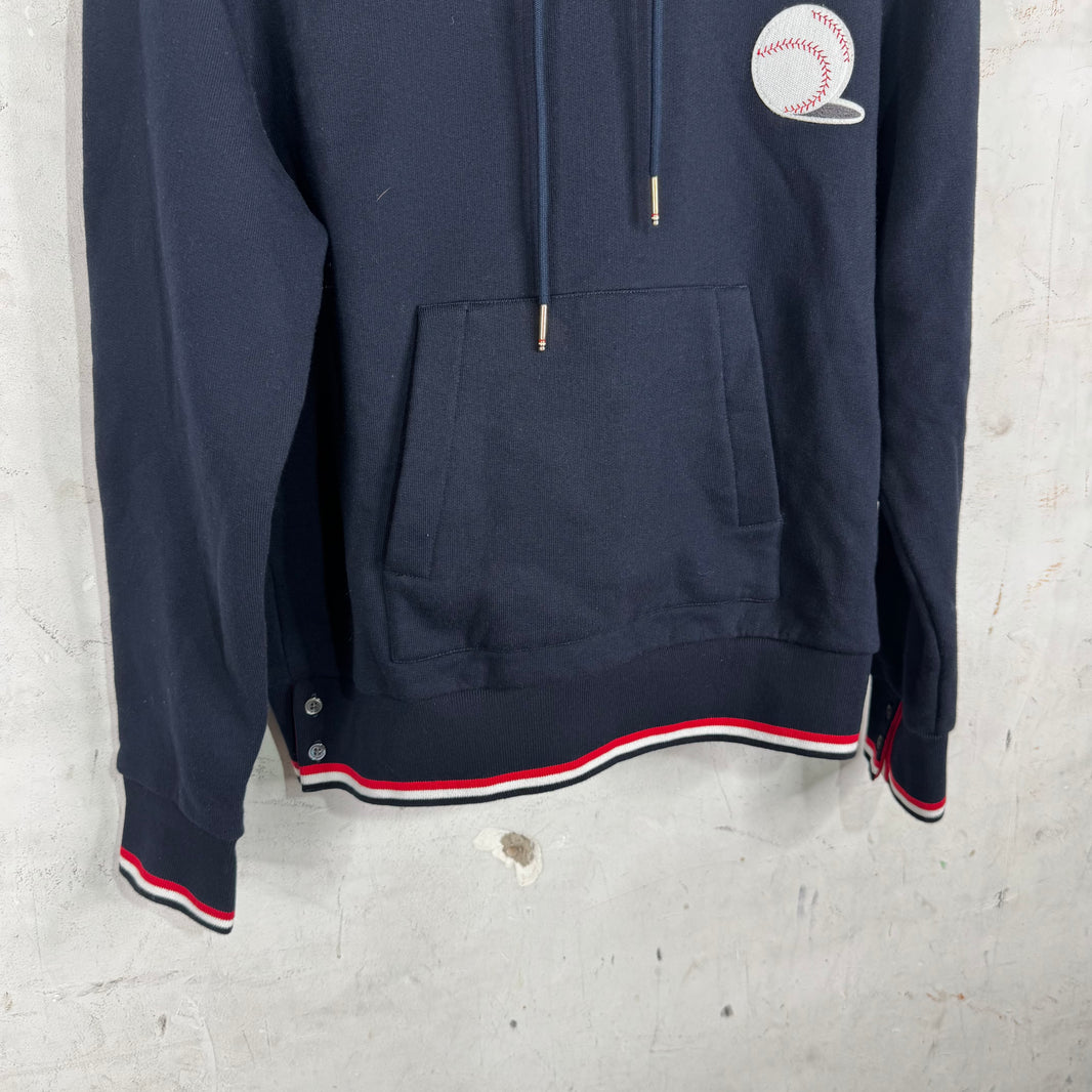 Thom Browne Navy Baseball Hoodie