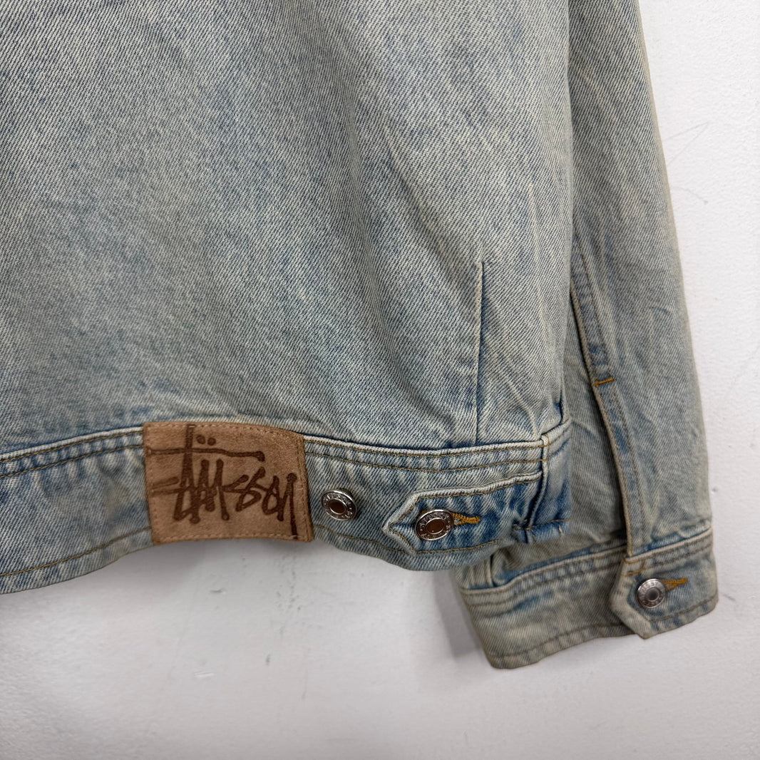 Stussy Zip Up Denim Chore Jacket