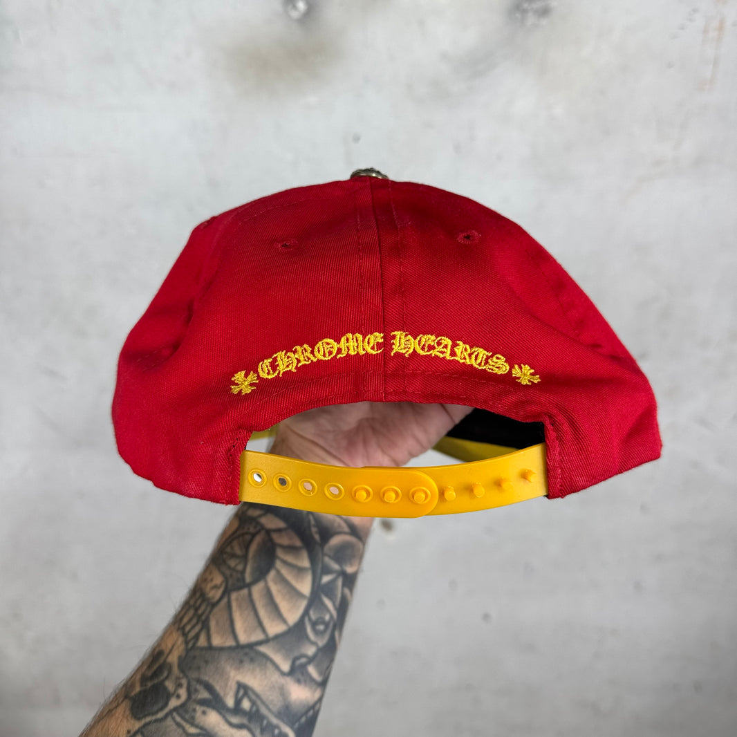 Chrome Hearts Red/ Yellow CH Baseball Hat