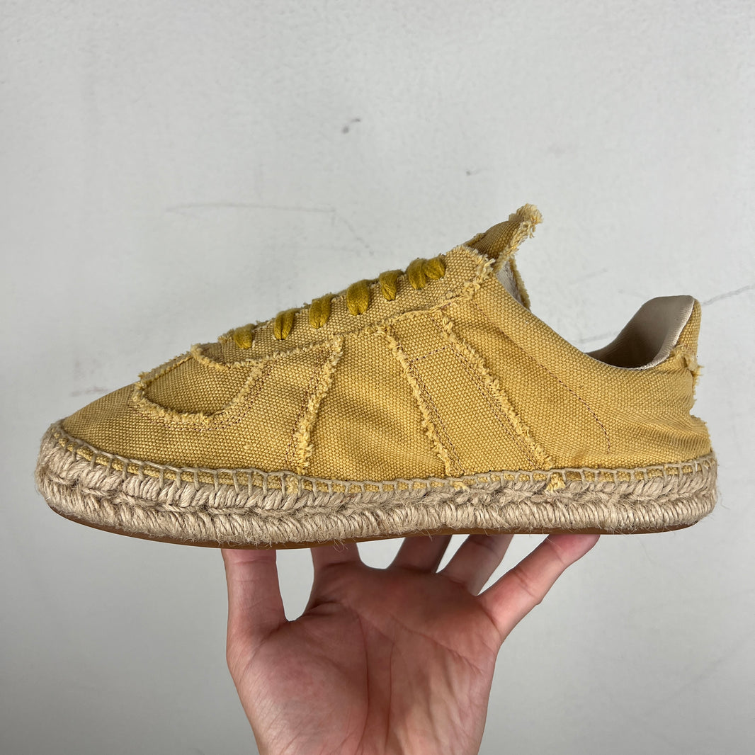 Margiela Yellow Canvas Espadrilles Replica Sneakers