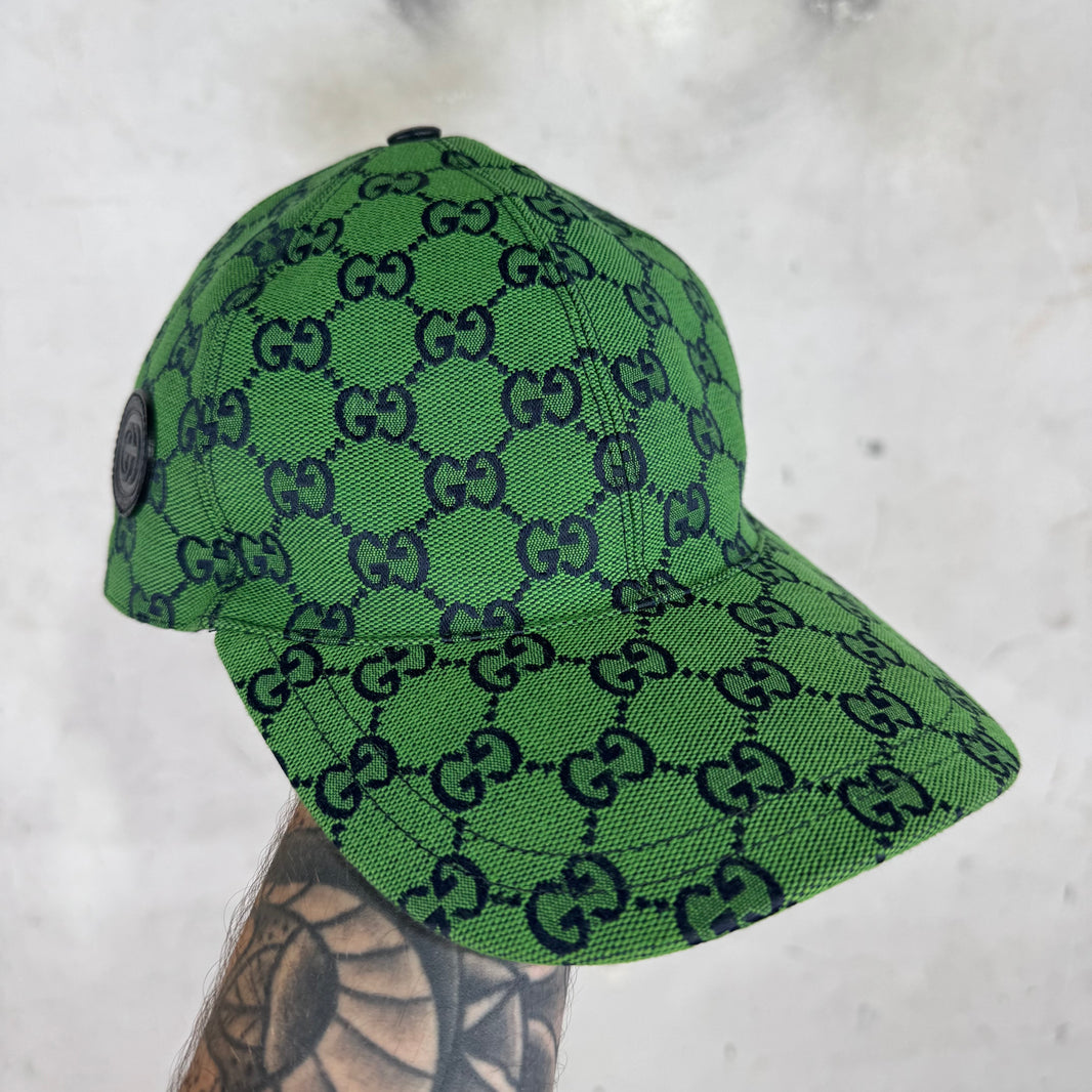 Gucci Green Monogram Hat