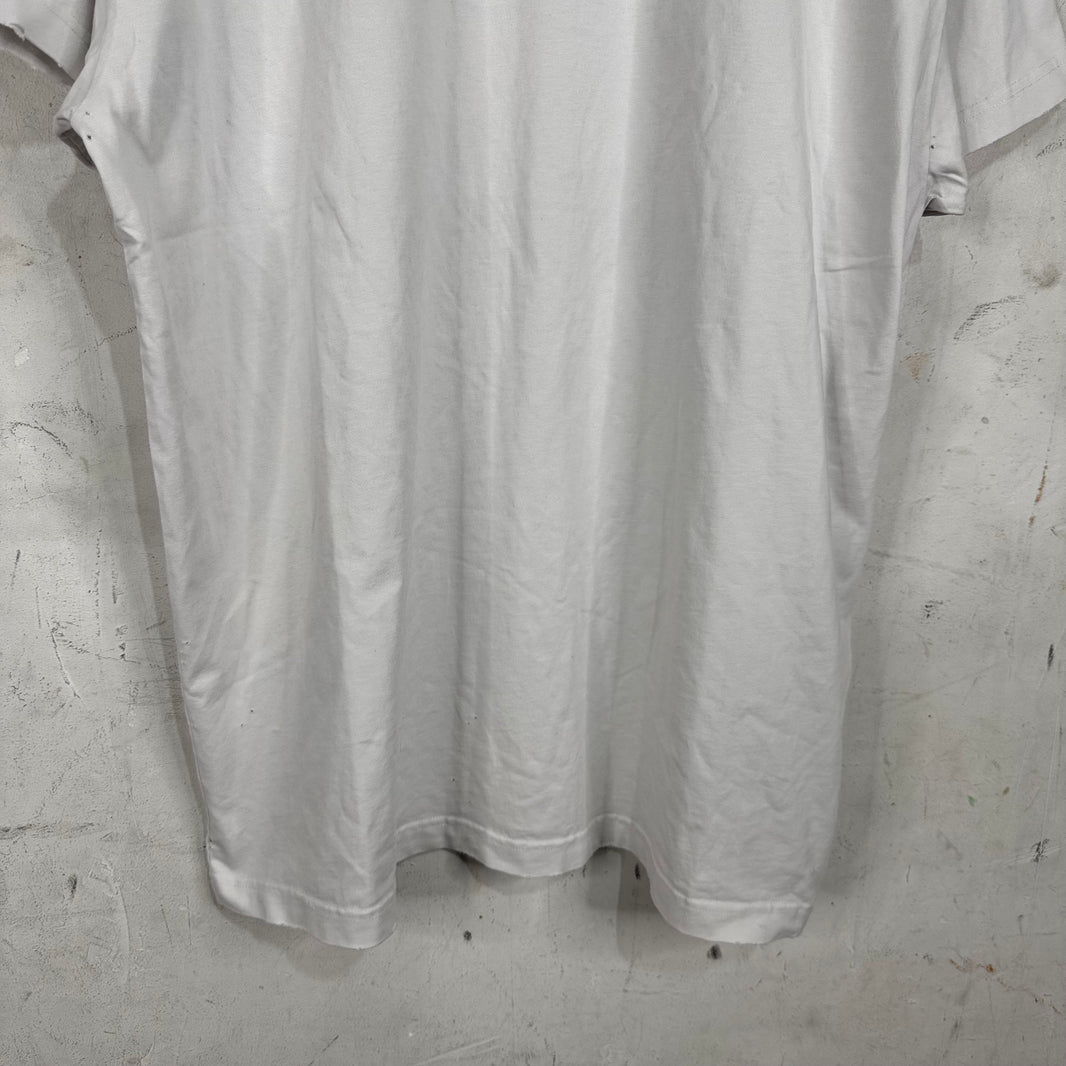Balenciaga Pierced Collar Distressed T-Shirt
