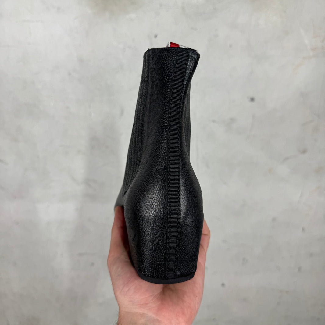 Thom Browne Pebbled Leather Chelsea Boots