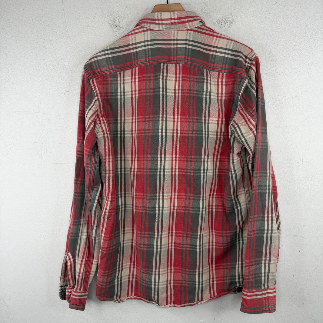 RRL Red/Gray Button Up Flannel