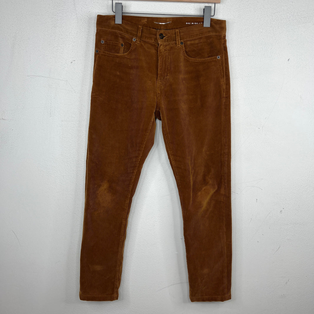 Saint Laurent Brown Corduroy D02 Pants