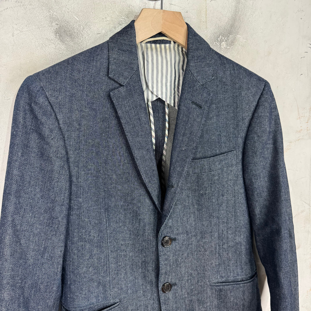 Thom Browne Blue Denim Blazer