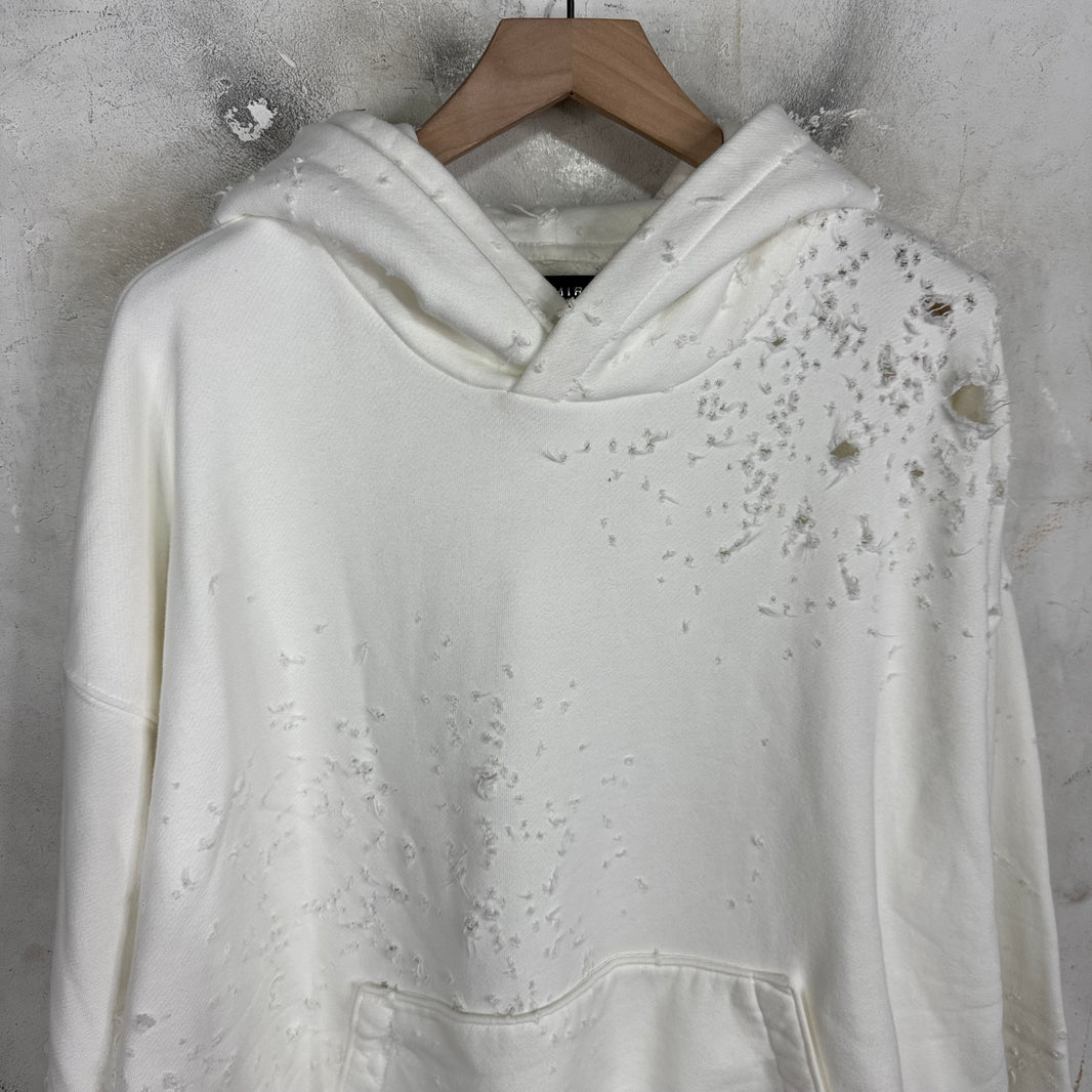 Amiri White Shotgun Hoodie