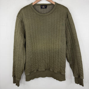 RRL Green Quilted Thermal Sweater