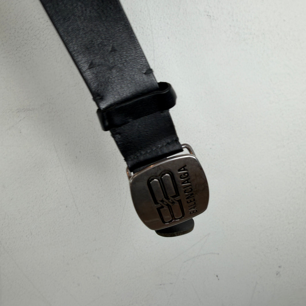 Balenciaga BB Plaque Buckle Belt