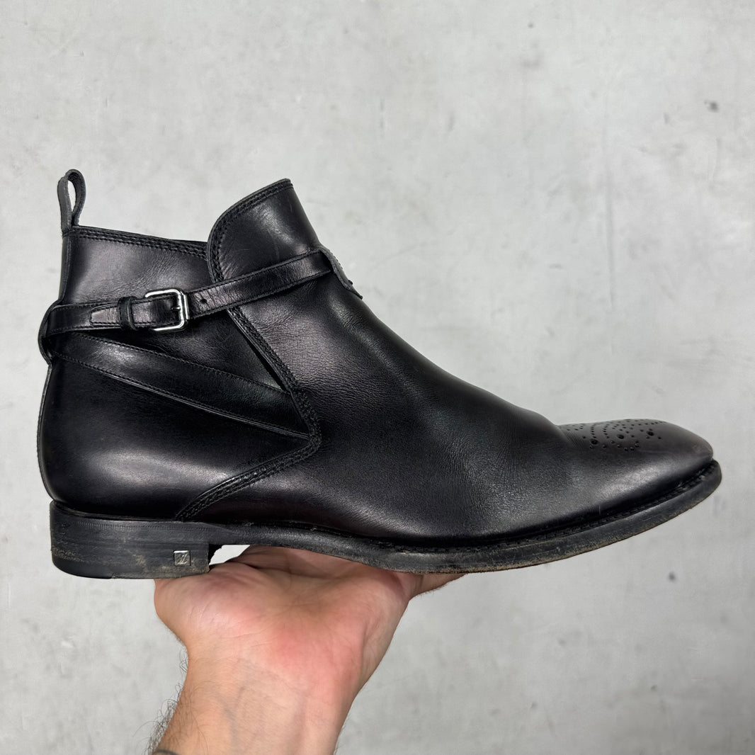 Louis Vuitton Perforated Toe Jodhpur Boots