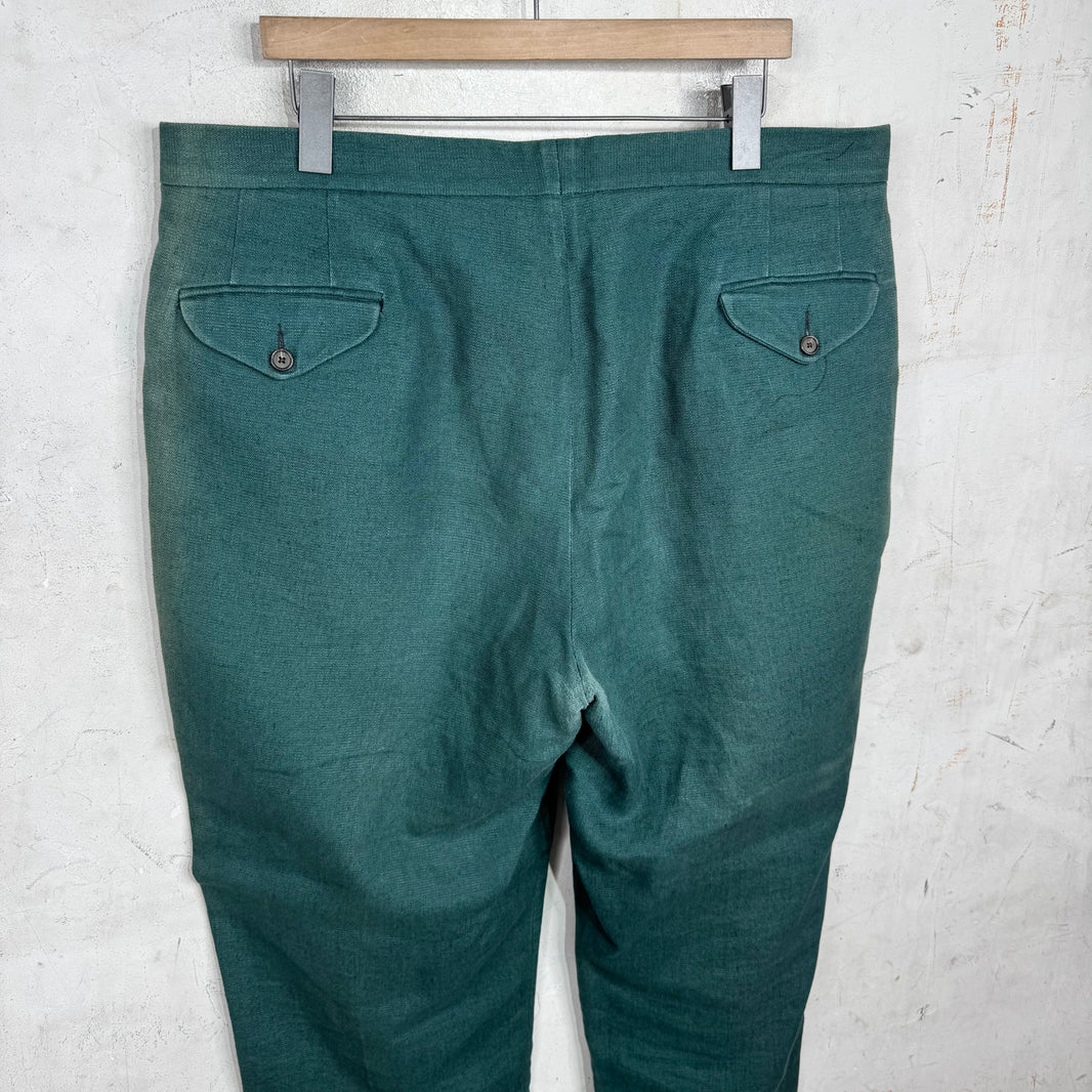 Bode Green Textured Trousers