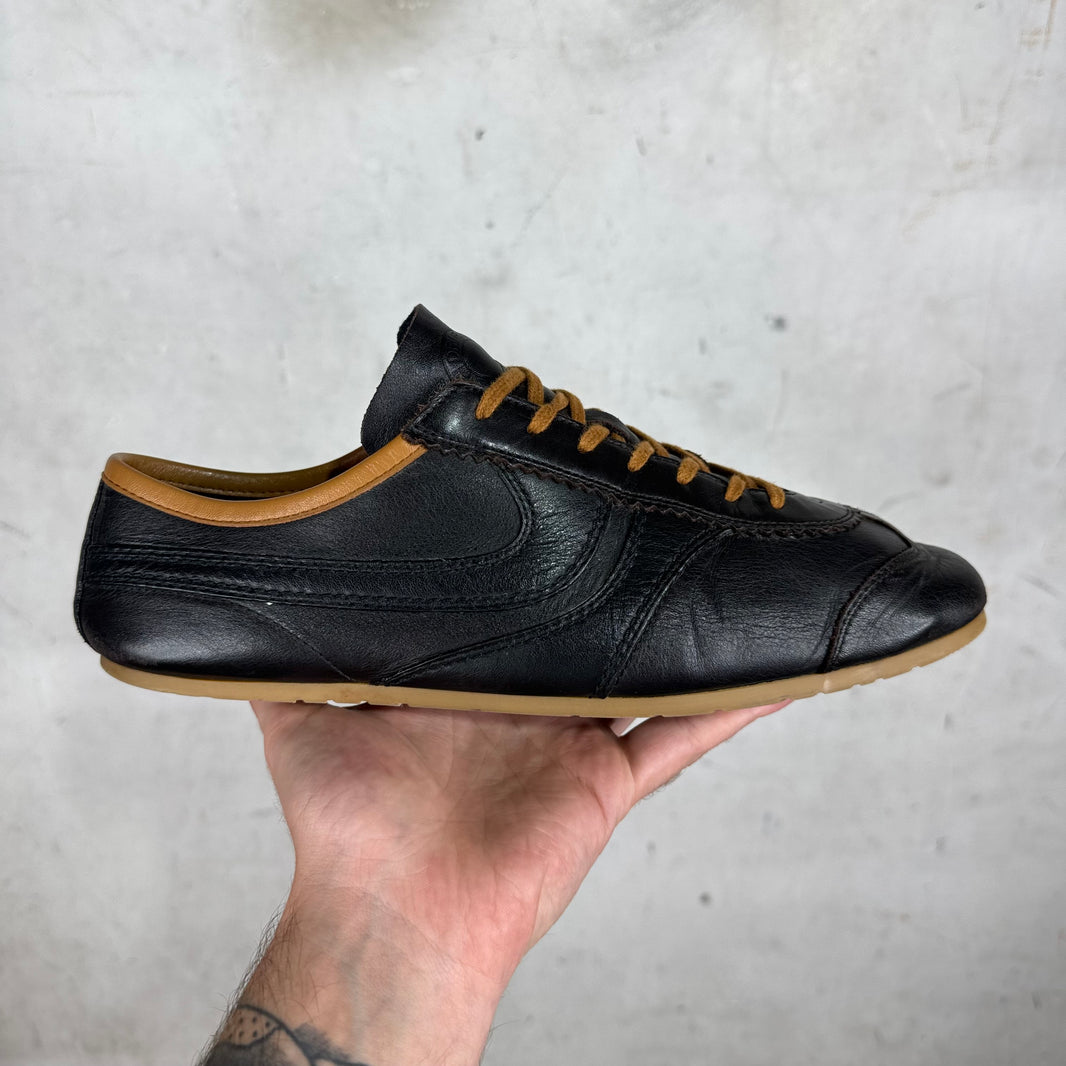 Dries Van Noten Brown Leather Driver Sneakers