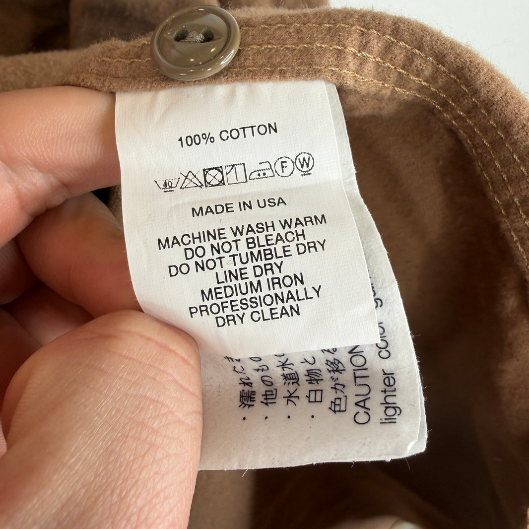 Engineered Garments Brown Cotton Button Up Shirt