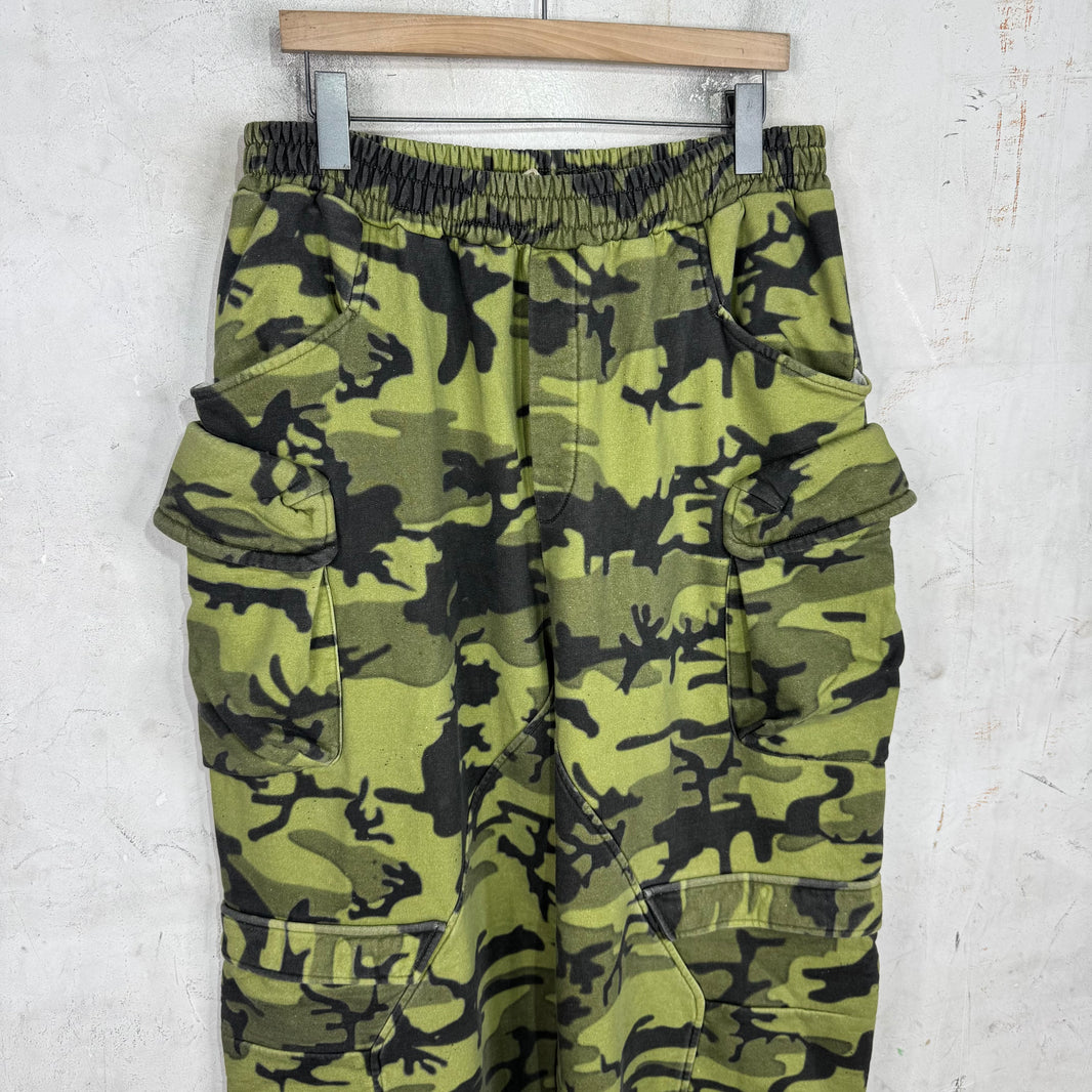 PDFCHANNEL Camo Cargo Baggy Sweatpants