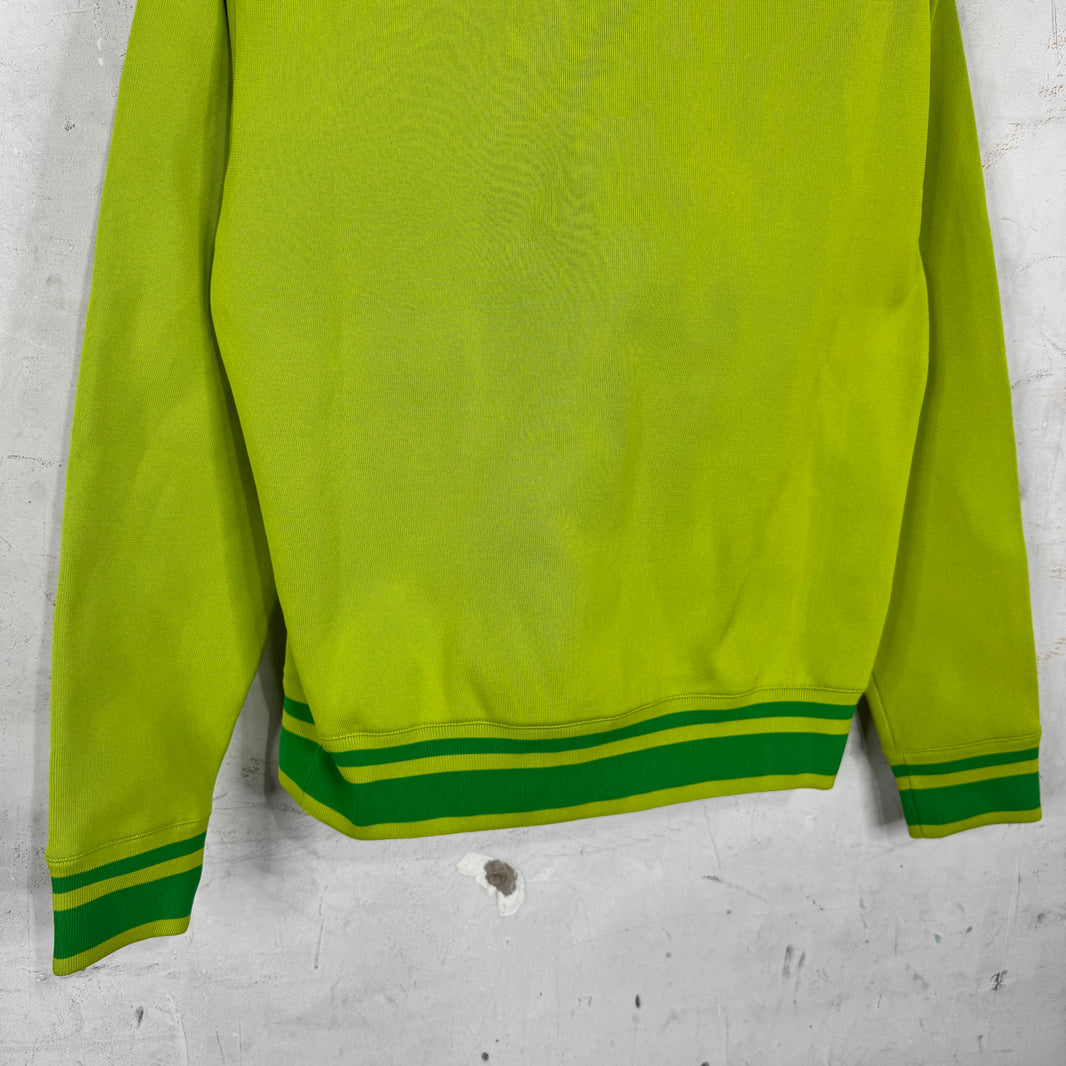 Bottega Veneta Green Shrunken Track Jacket