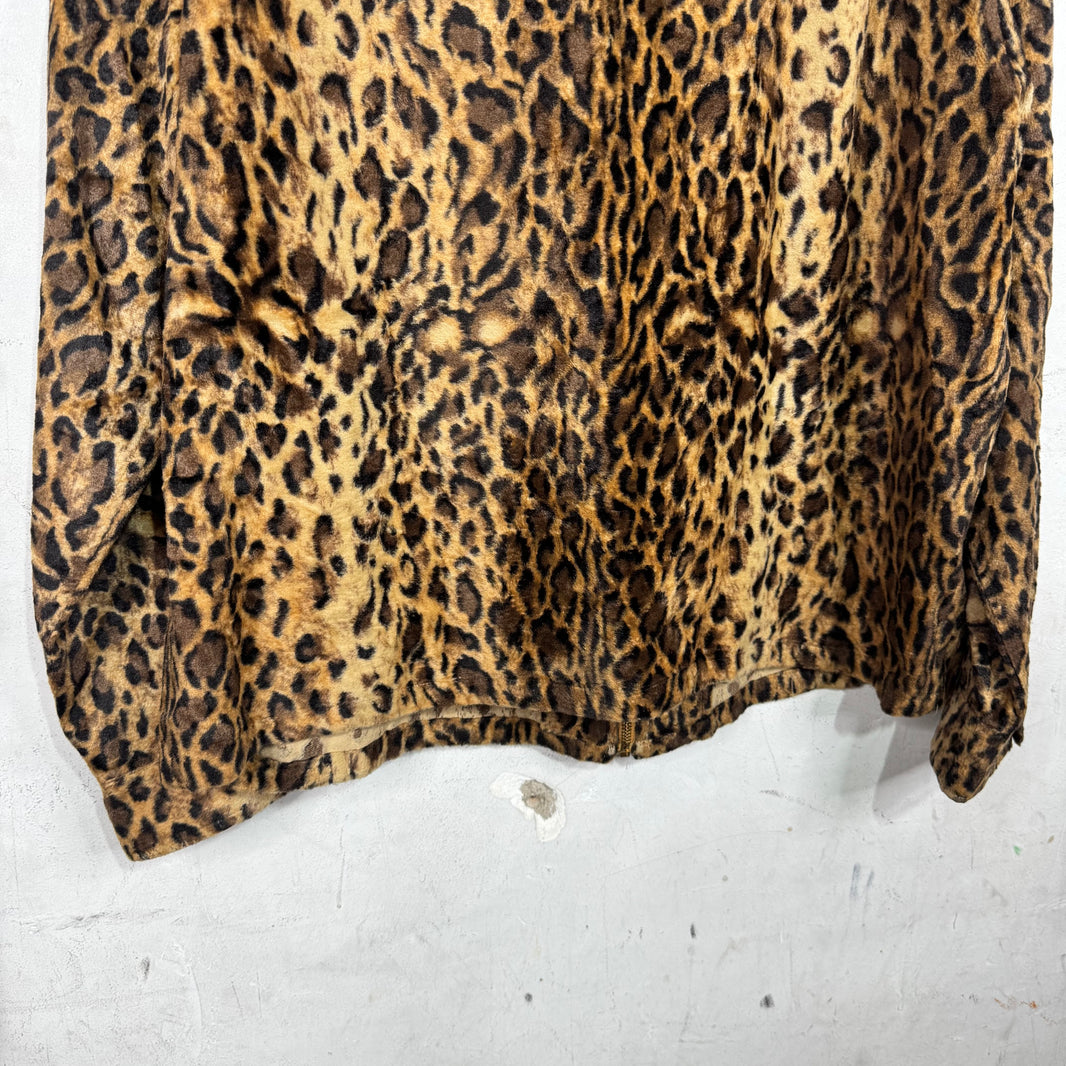 CPFM Leopard Smiley Zip Up Fleece