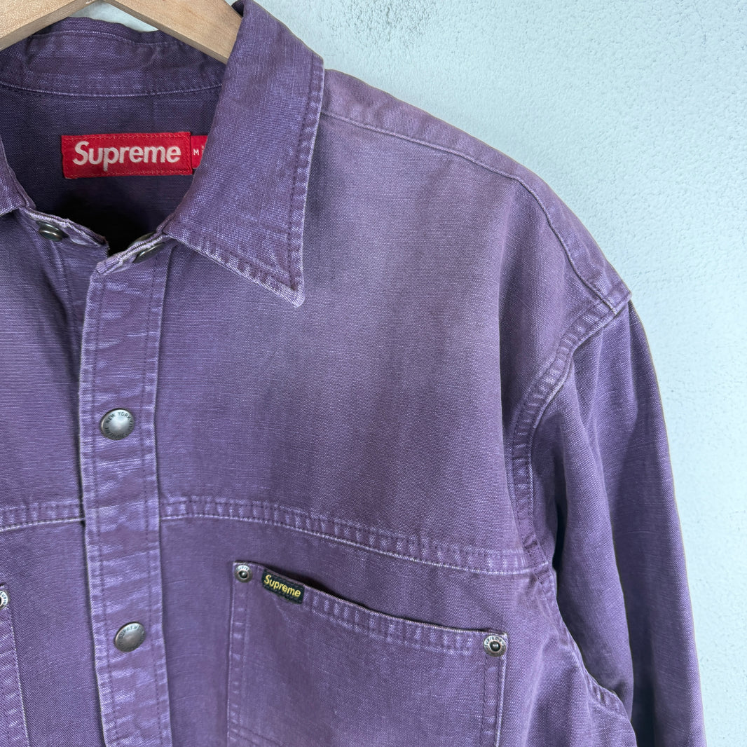 Supreme Purple Snap Button Chore Jacket