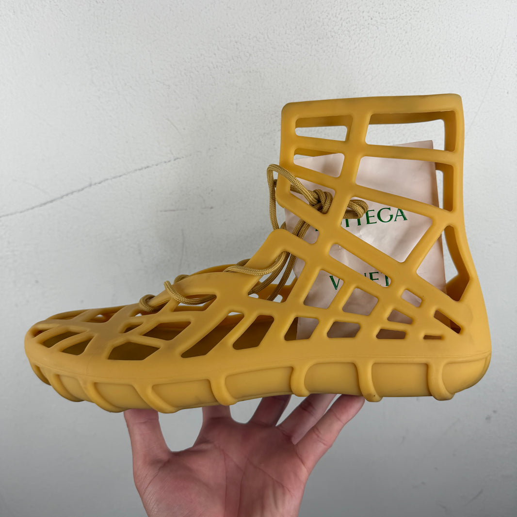 Bottega Veneta Yellow Atlas Sandals
