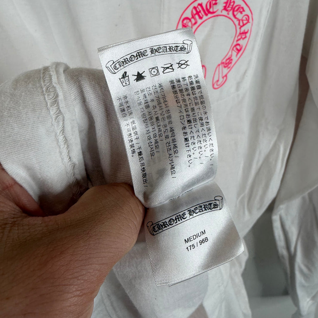Chrome Hearts Pink Horseshoe L/S T-Shirt