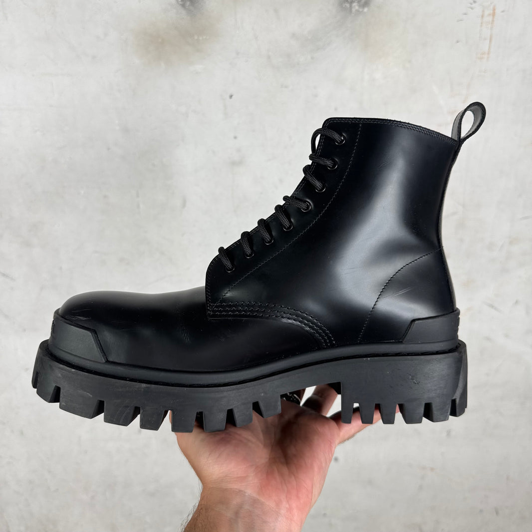 Balenciaga Leather Strike Boots
