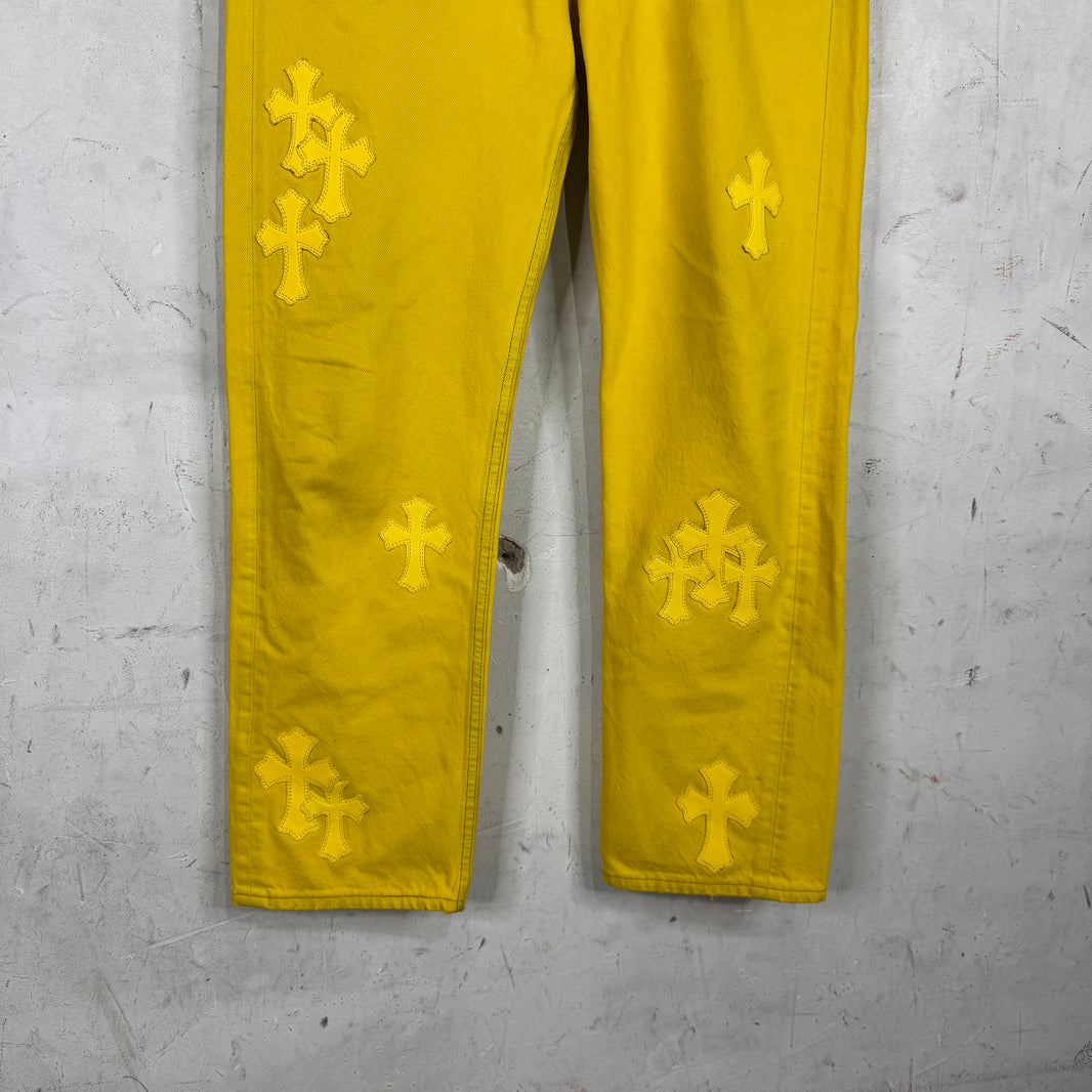 Chrome Hearts x Levis Yellow Patch Jeans