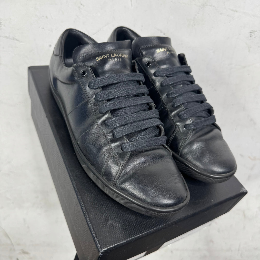 Saint Laurent Black Leather SL01 Sneakers