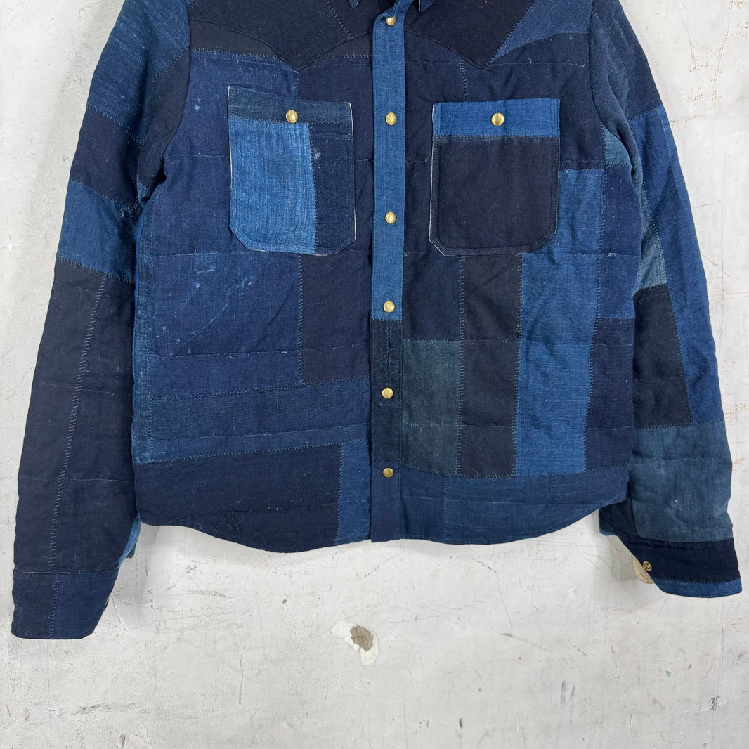 Visvim Women's Kerchief Indigo Down Overshirt