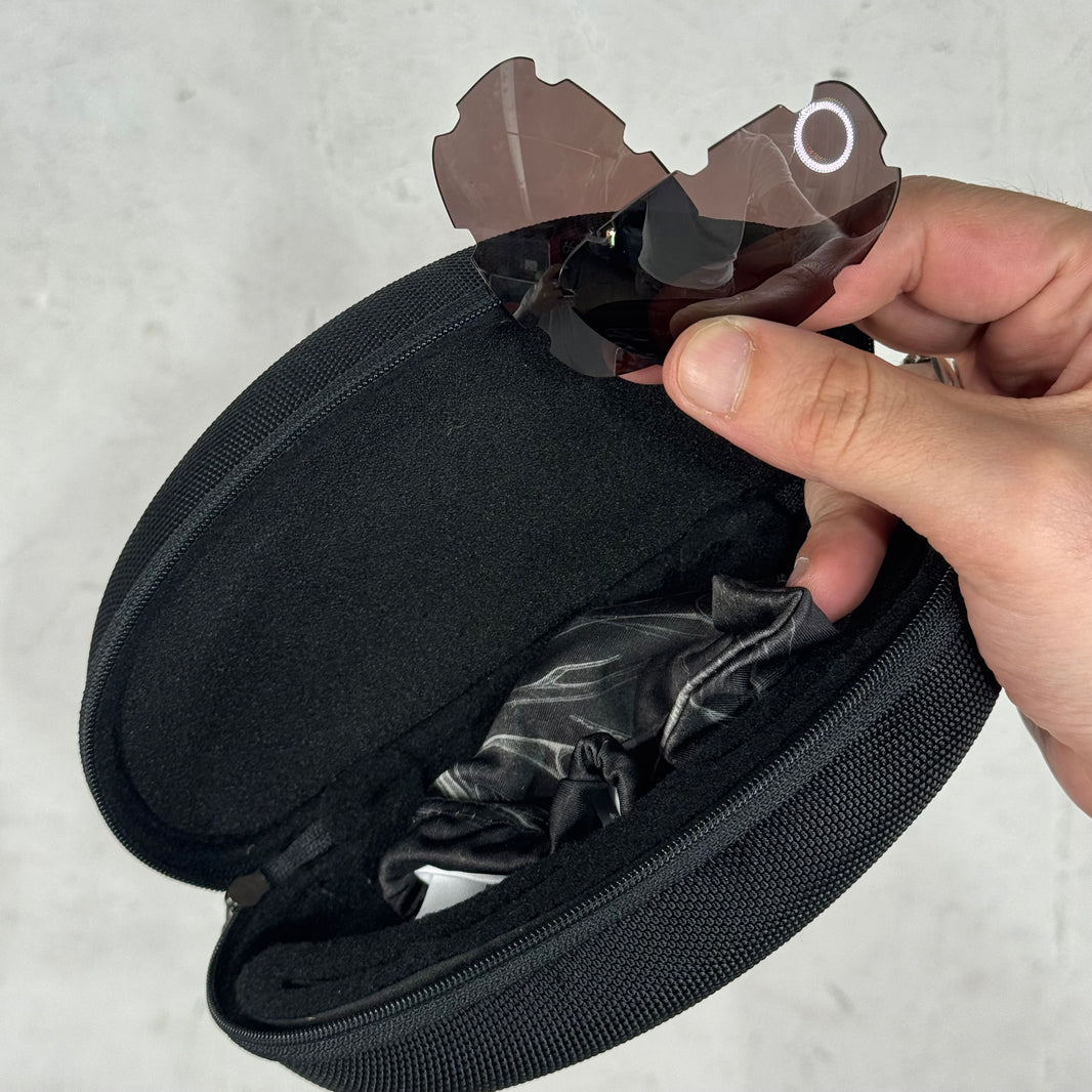 Oakley Black/Blue Split Jacket Sunglasses