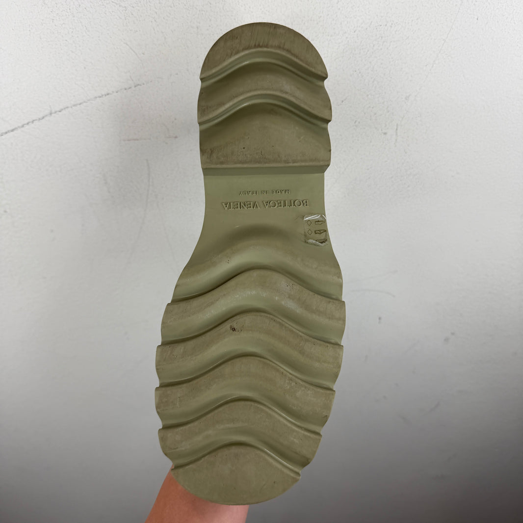 Bottega Veneta Green Rubber Stride Rain Boots