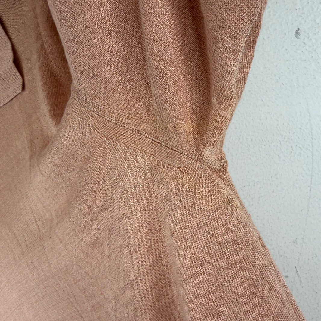 Margiela Pink Linen Polo T-Shirt