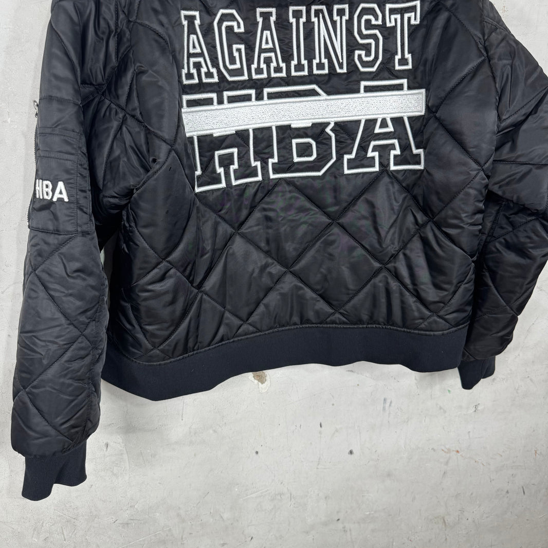 Hood By Air Against Quilted Hooded Bomber Jacket