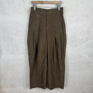 Brunello Cucinelli Pleated Moleskin Wide Trousers
