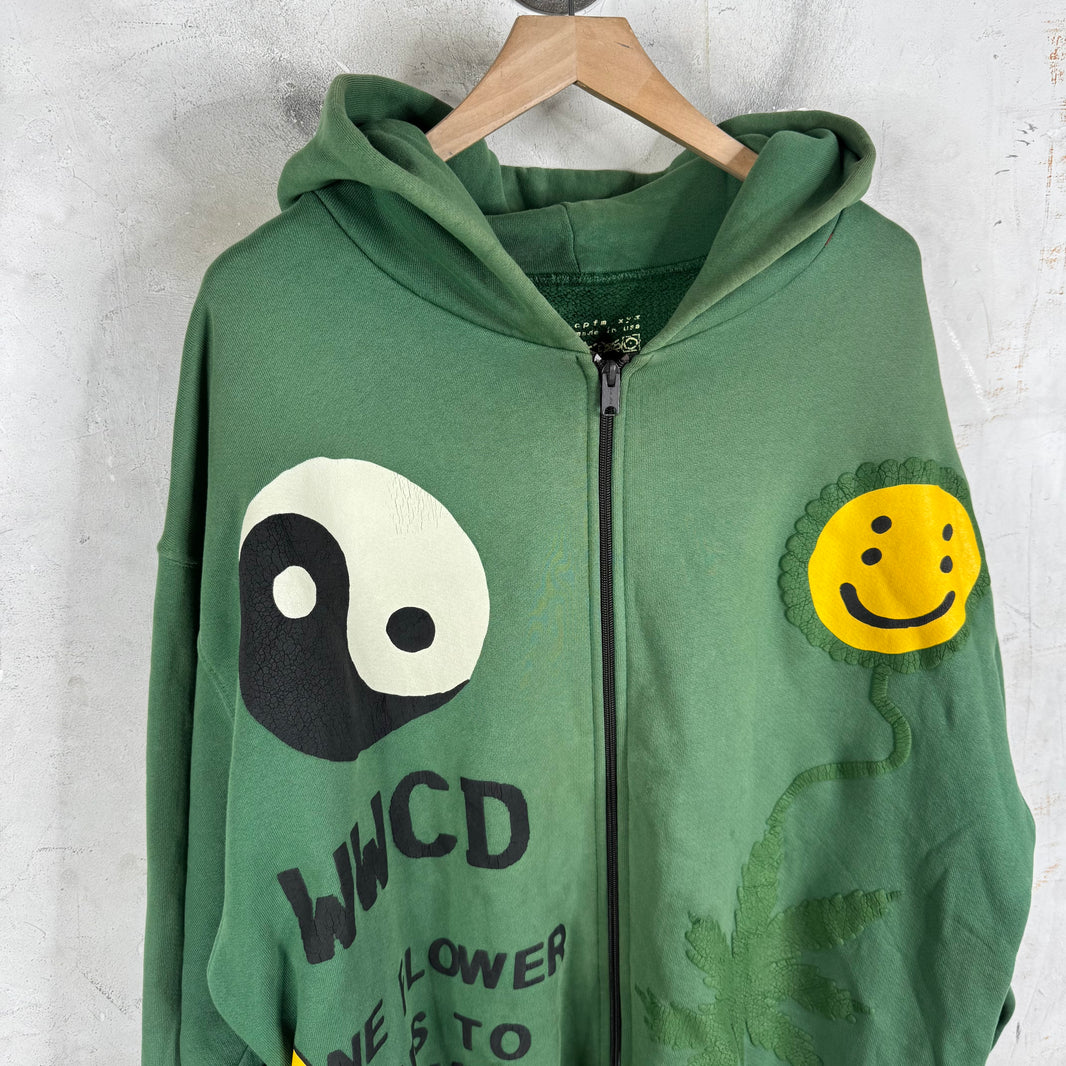 CPFM Earth First Green Zip Hoodie
