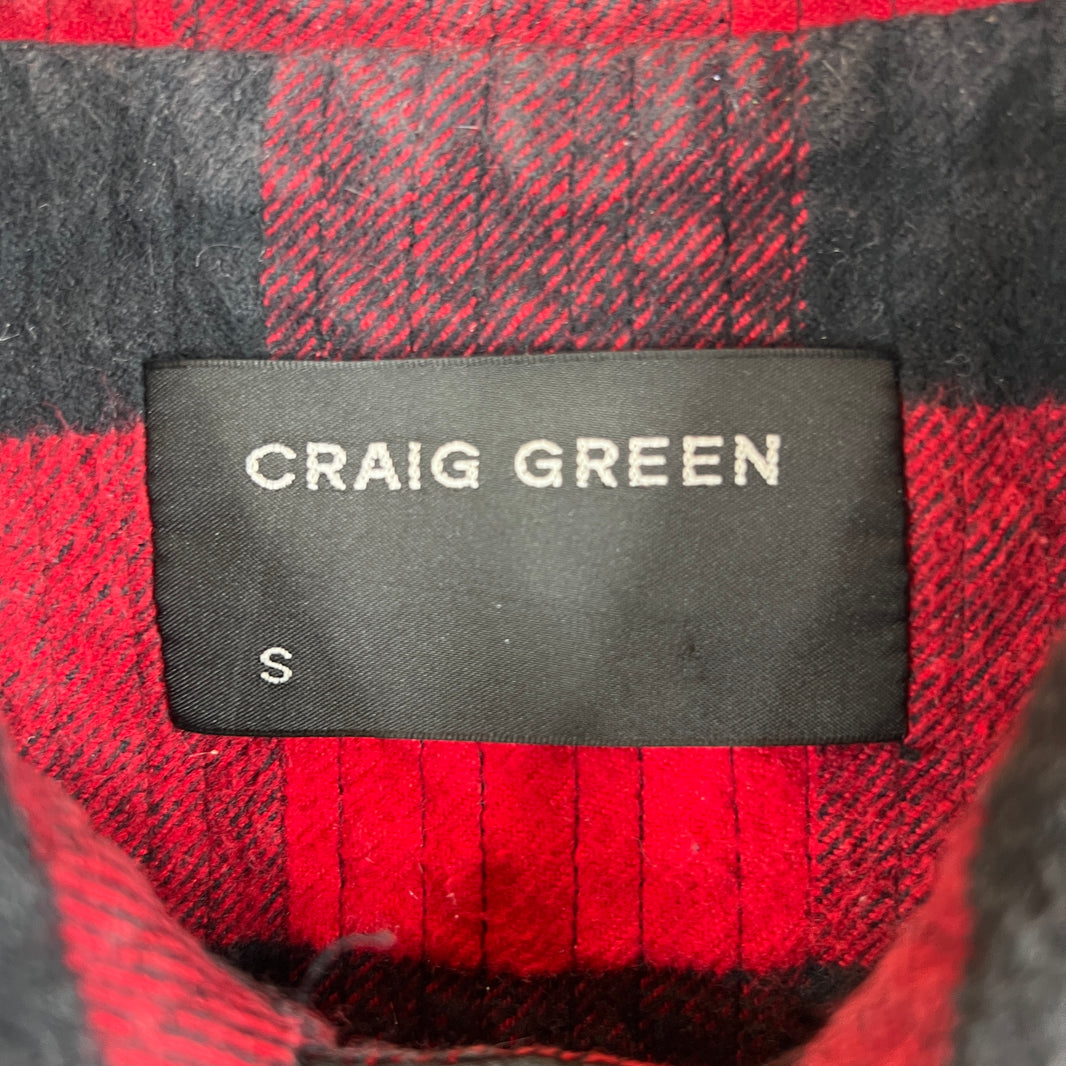 Craig Green Red Plaid Quilted Work Jacket