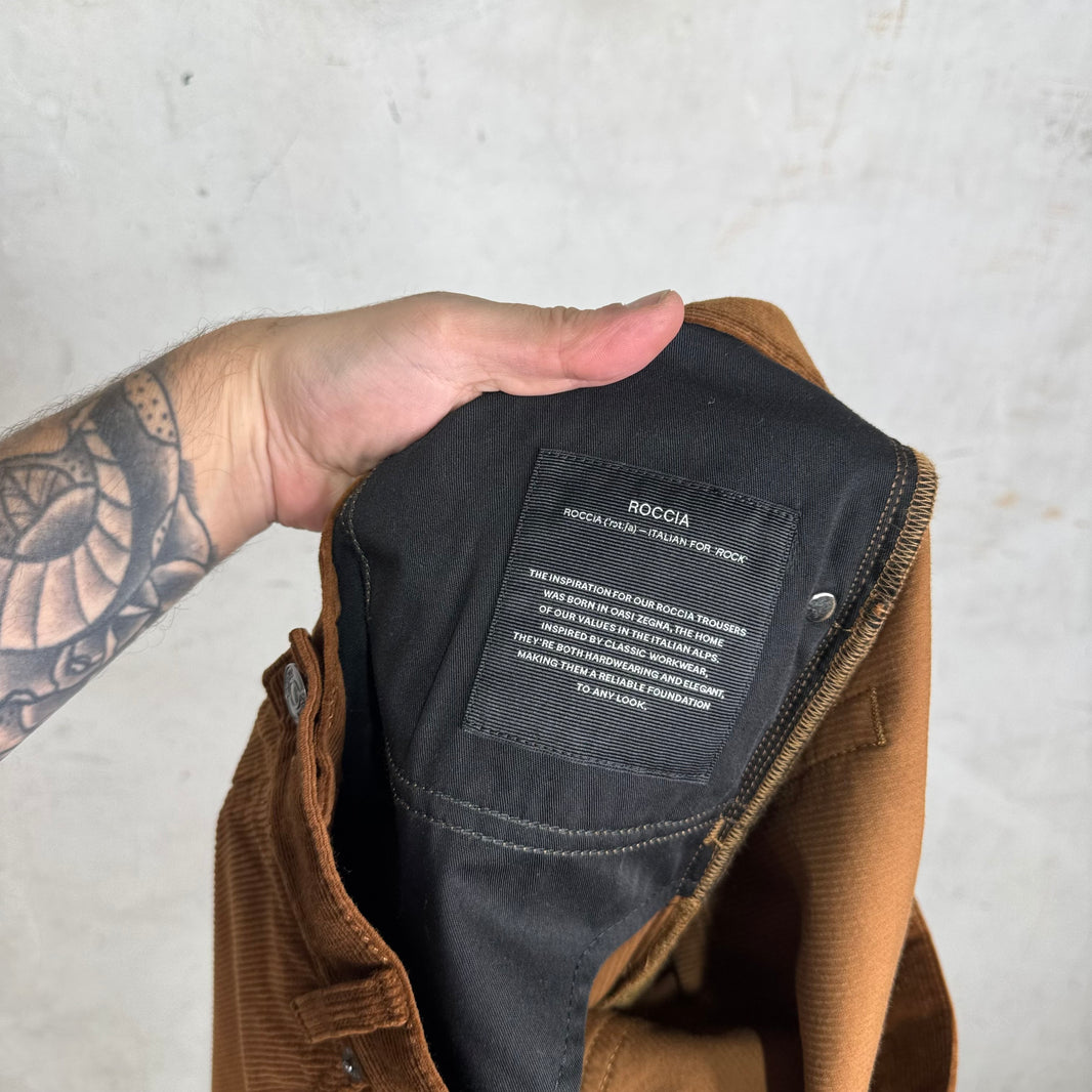 Zegna Brown Corduroy Pants