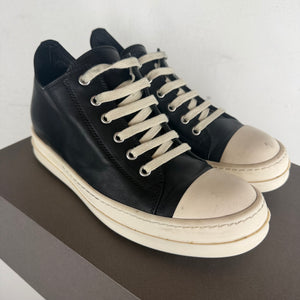 Rick Owens Leather Ramone Low Sneakers