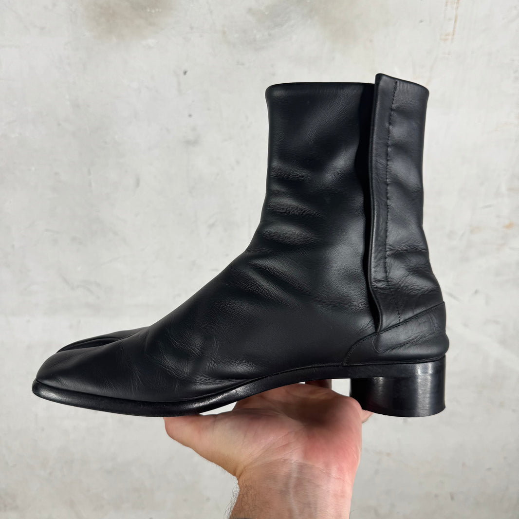 Margiela Leather Tabi Heeled Boots