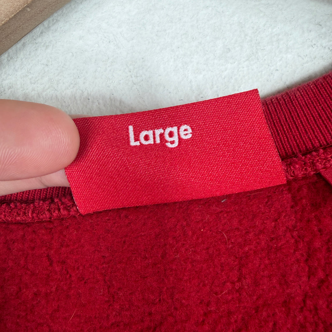 Supreme Red Washed Box Logo Sweater