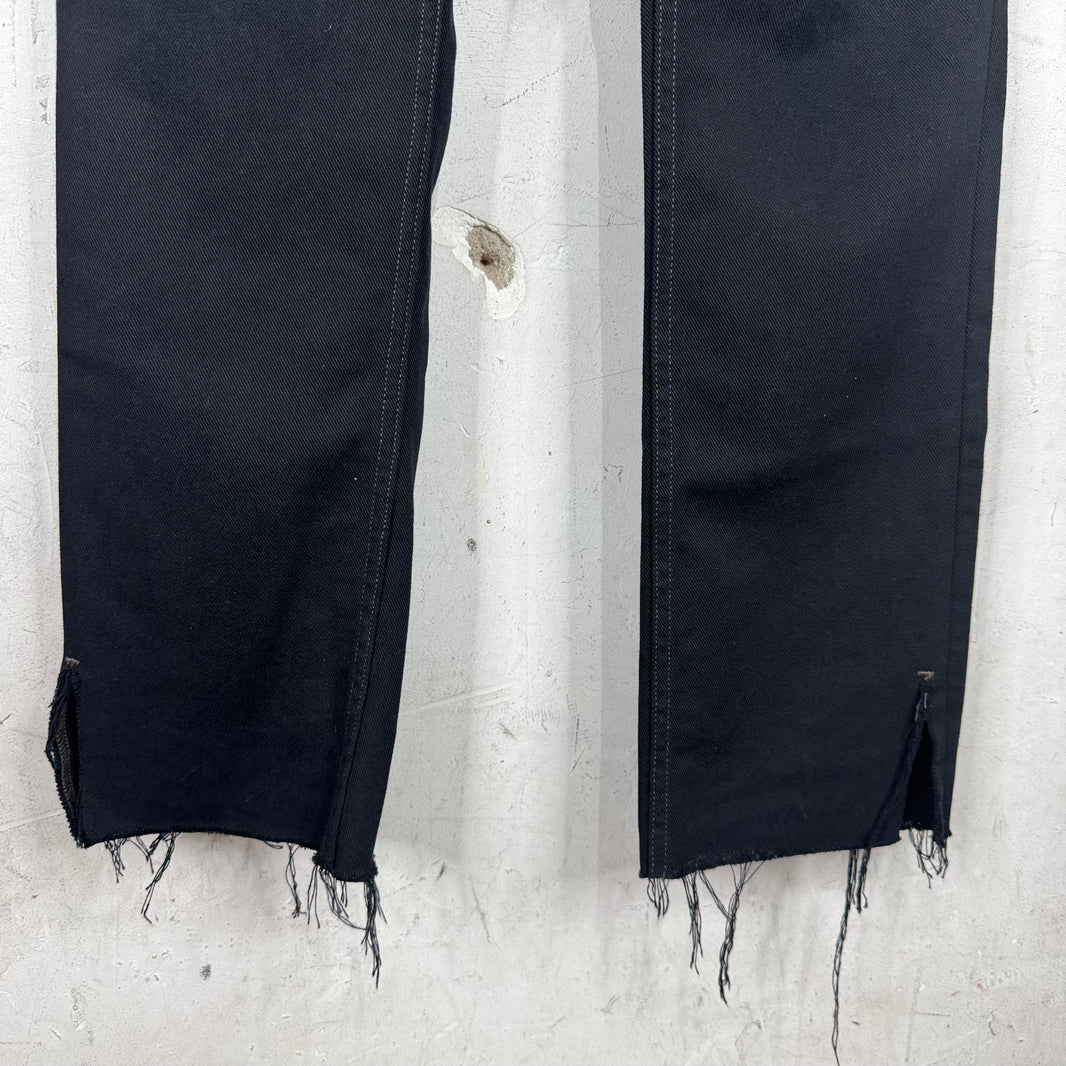 Balenciaga Black Distressed Skinny Jeans