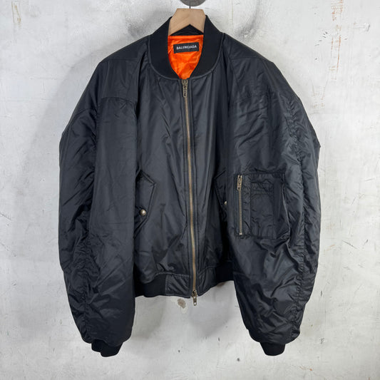 Balenciaga Black Steroid Bomber Jacket