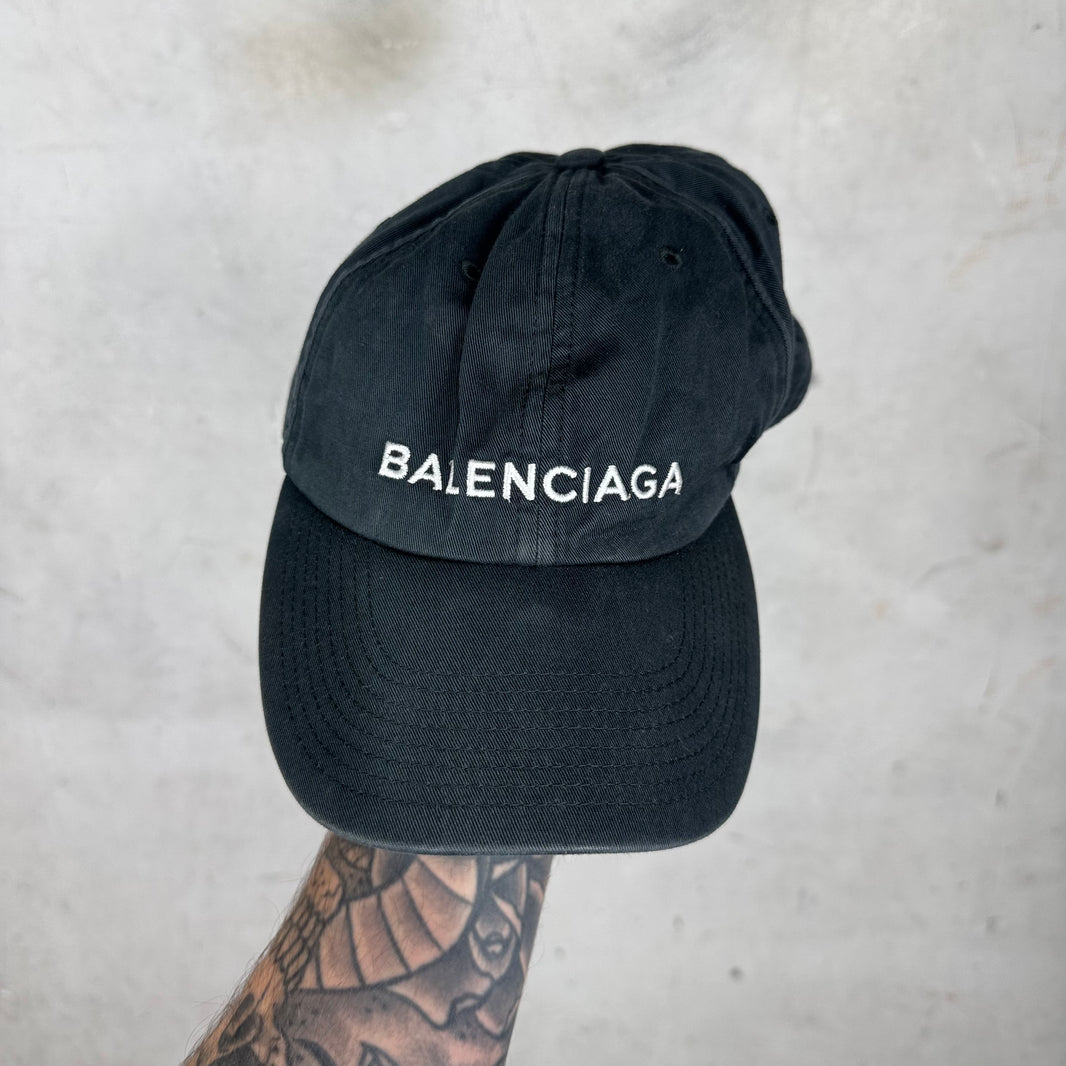 Balenciaga Black White Logo Hat