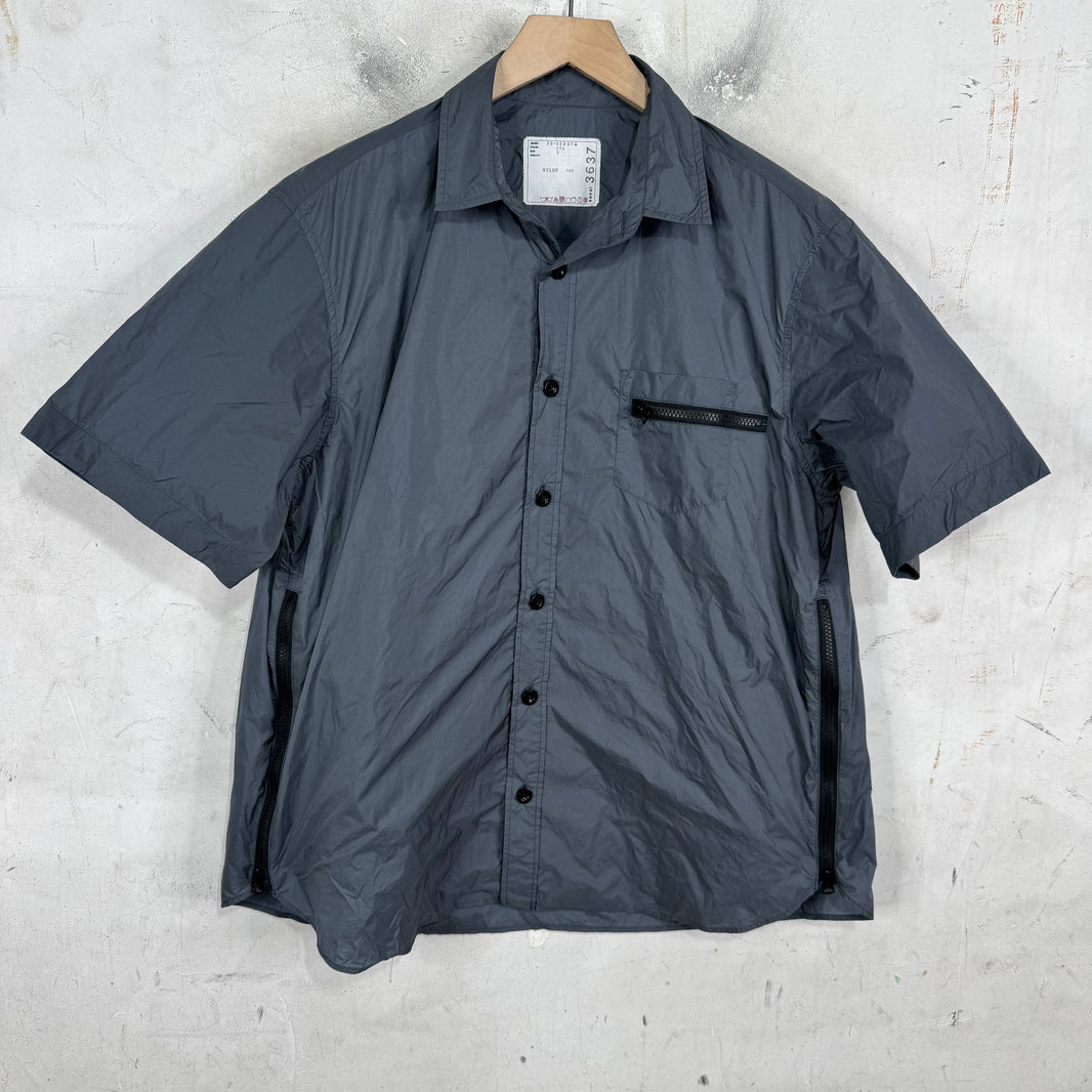 Sacai Nylon Zippered Shirt